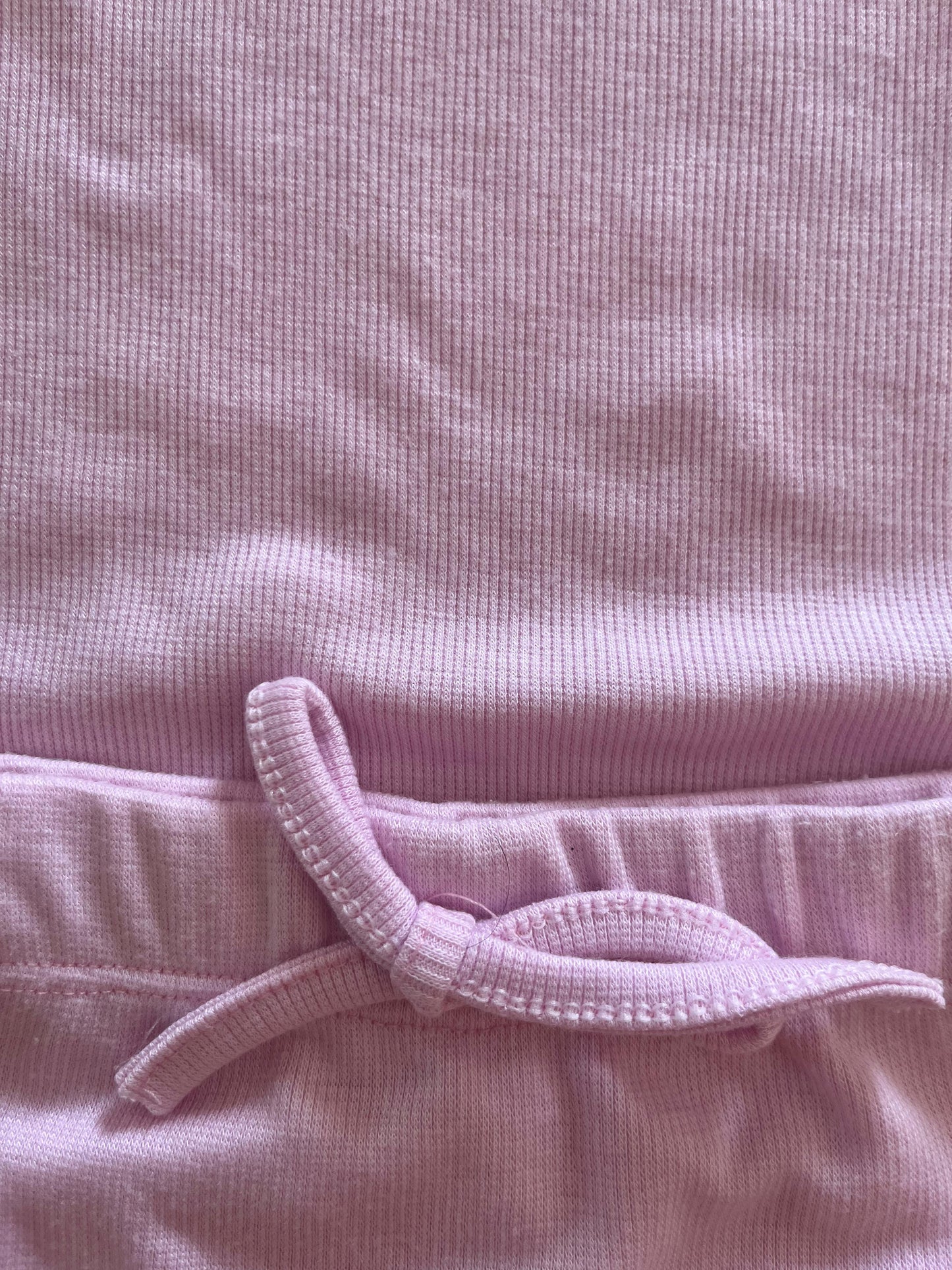 Conjunto Body Canelado Curto rosa