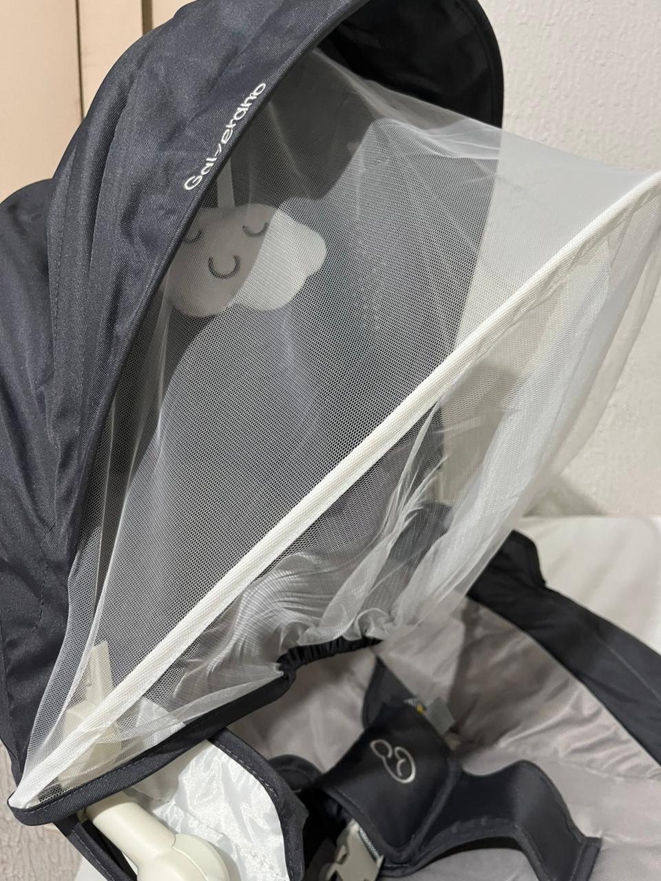 Cadeira De Balanço Galzerano Com 3 Velocidades Bivolt Cinza até 18 kg