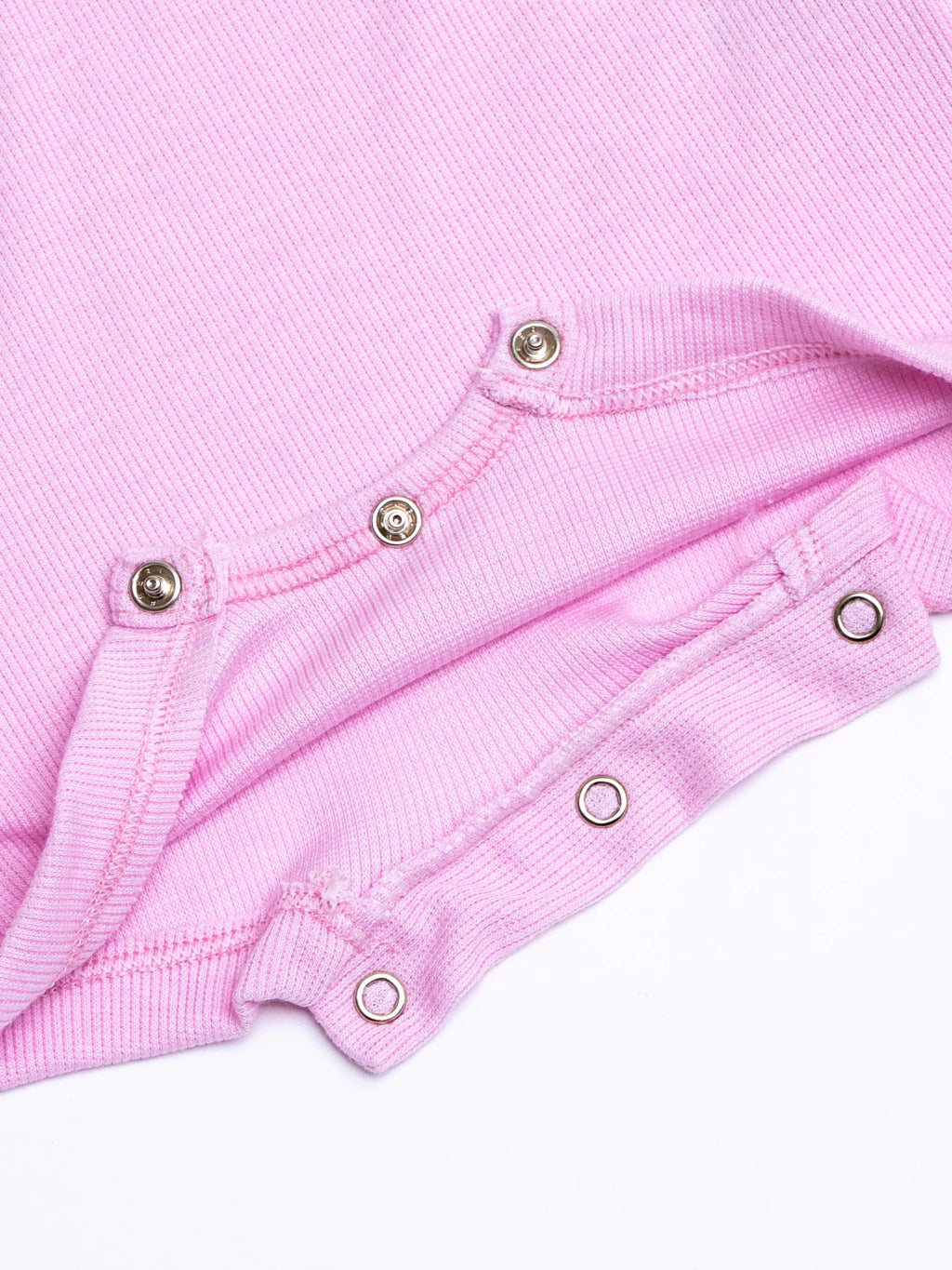 Romper Canelado Rosa Bebê DIPER