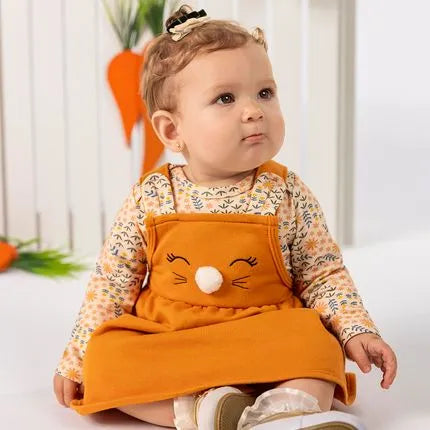 Conjunto Bebê Menina Coelhinho Kyly 6 a 9 meses