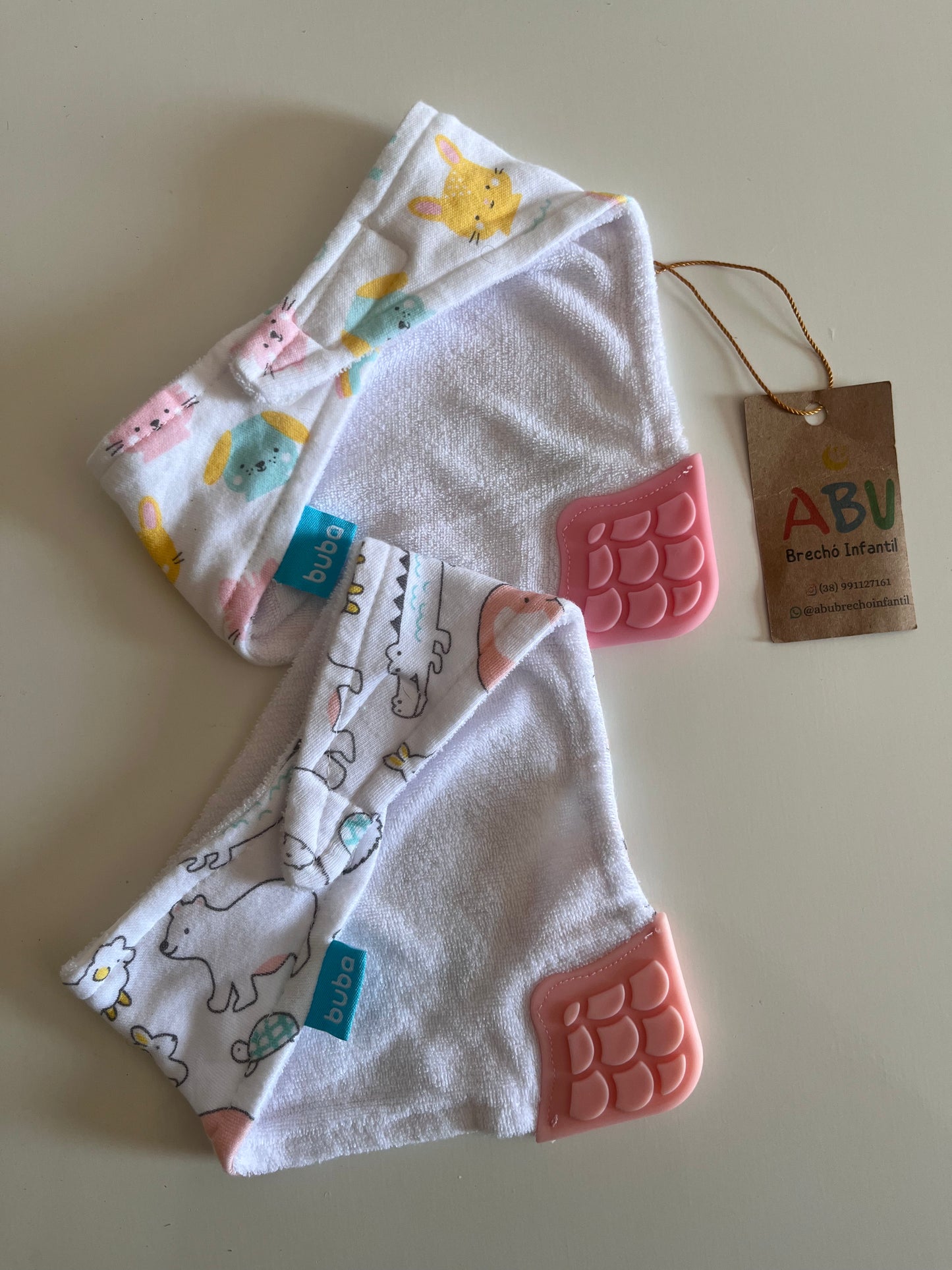 Kit com 2 uni Mordedores BUBA menina