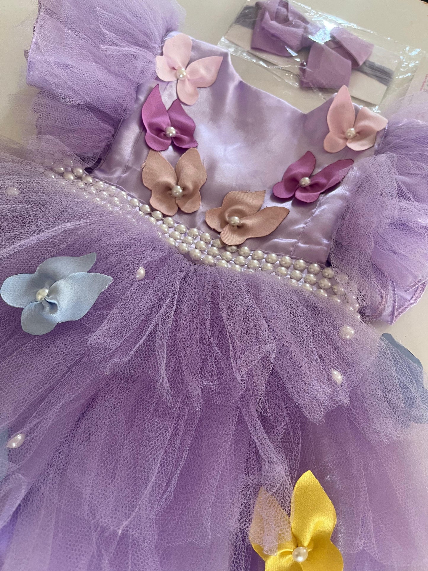 Vestido coleção borboletas TAM 1