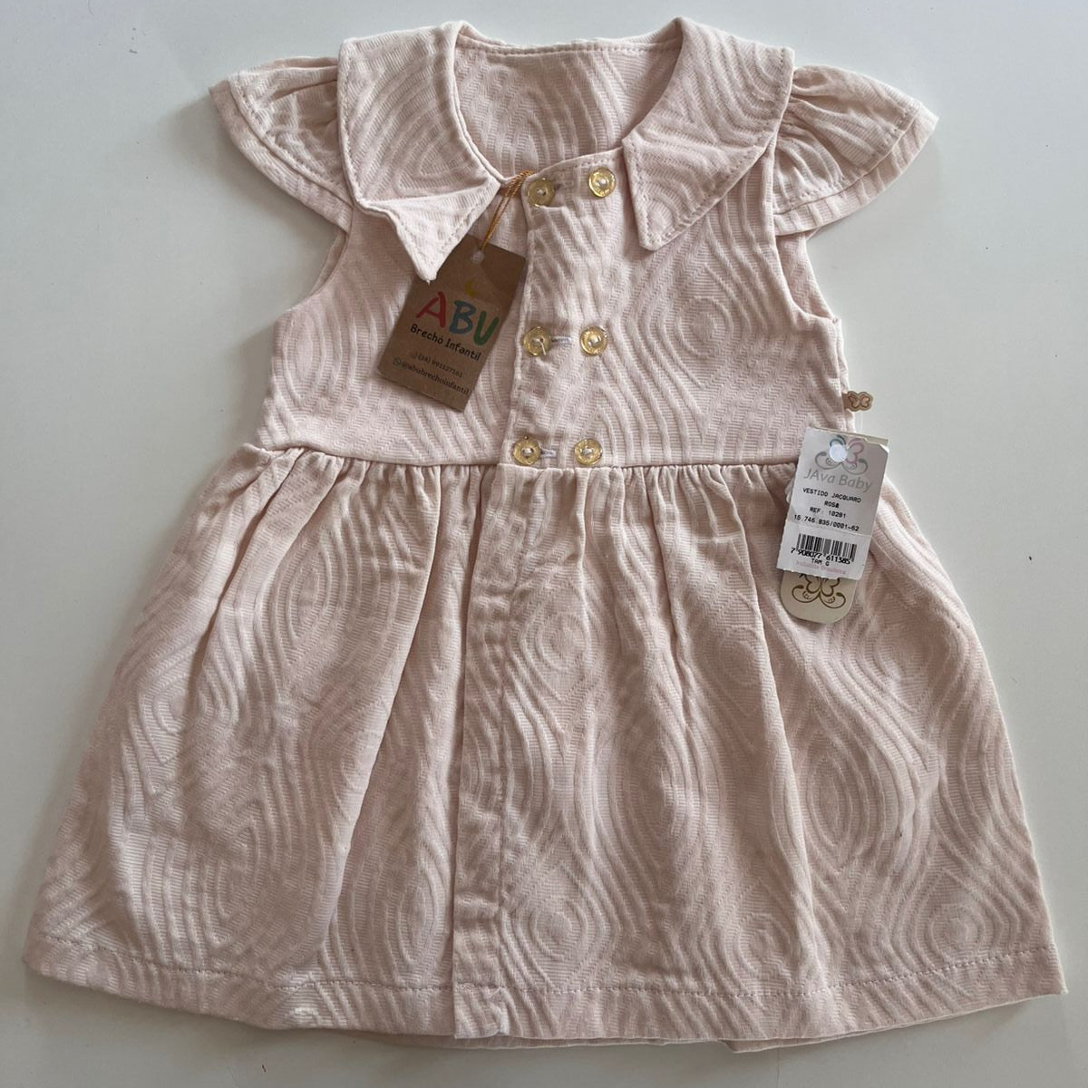 Vestido rose  Java baby em Cotton G