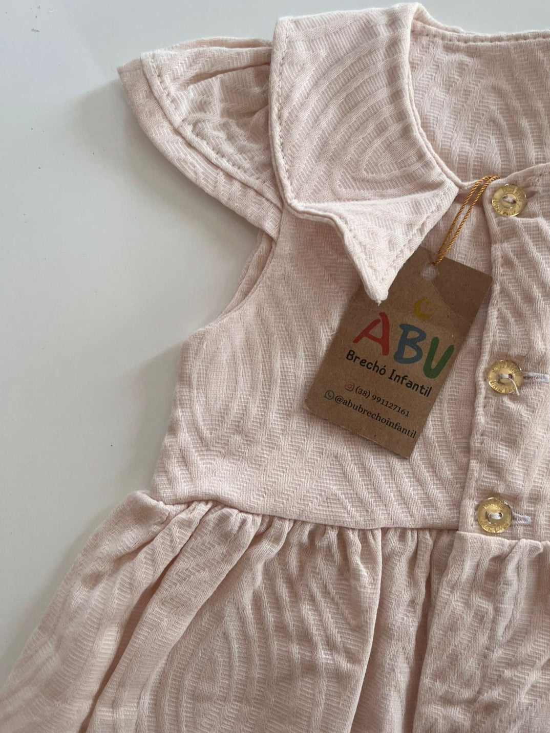Vestido rose  Java baby em Cotton G
