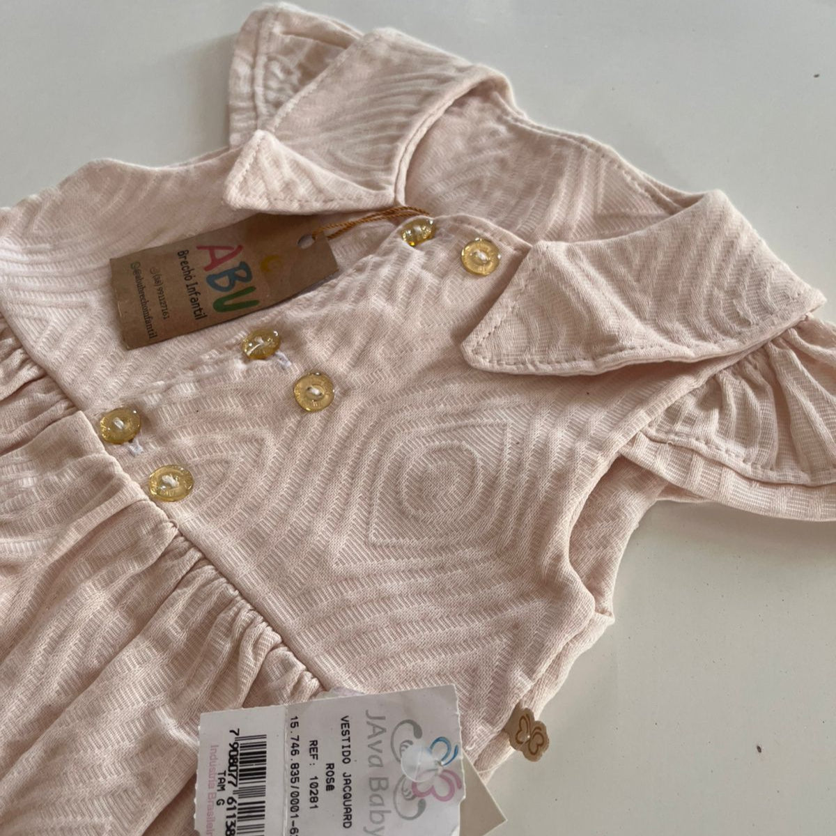 Vestido rose  Java baby em Cotton G