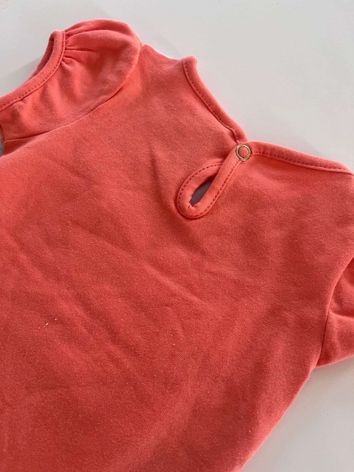 Baby look Infantil Boca Grande com manga balonê coleção  Summer Tam M