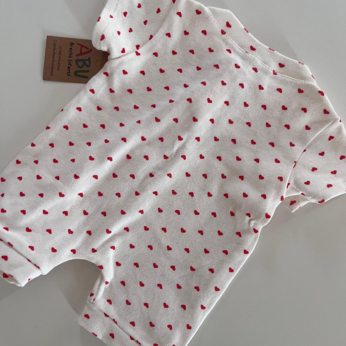 Macacão curto verão panda RN