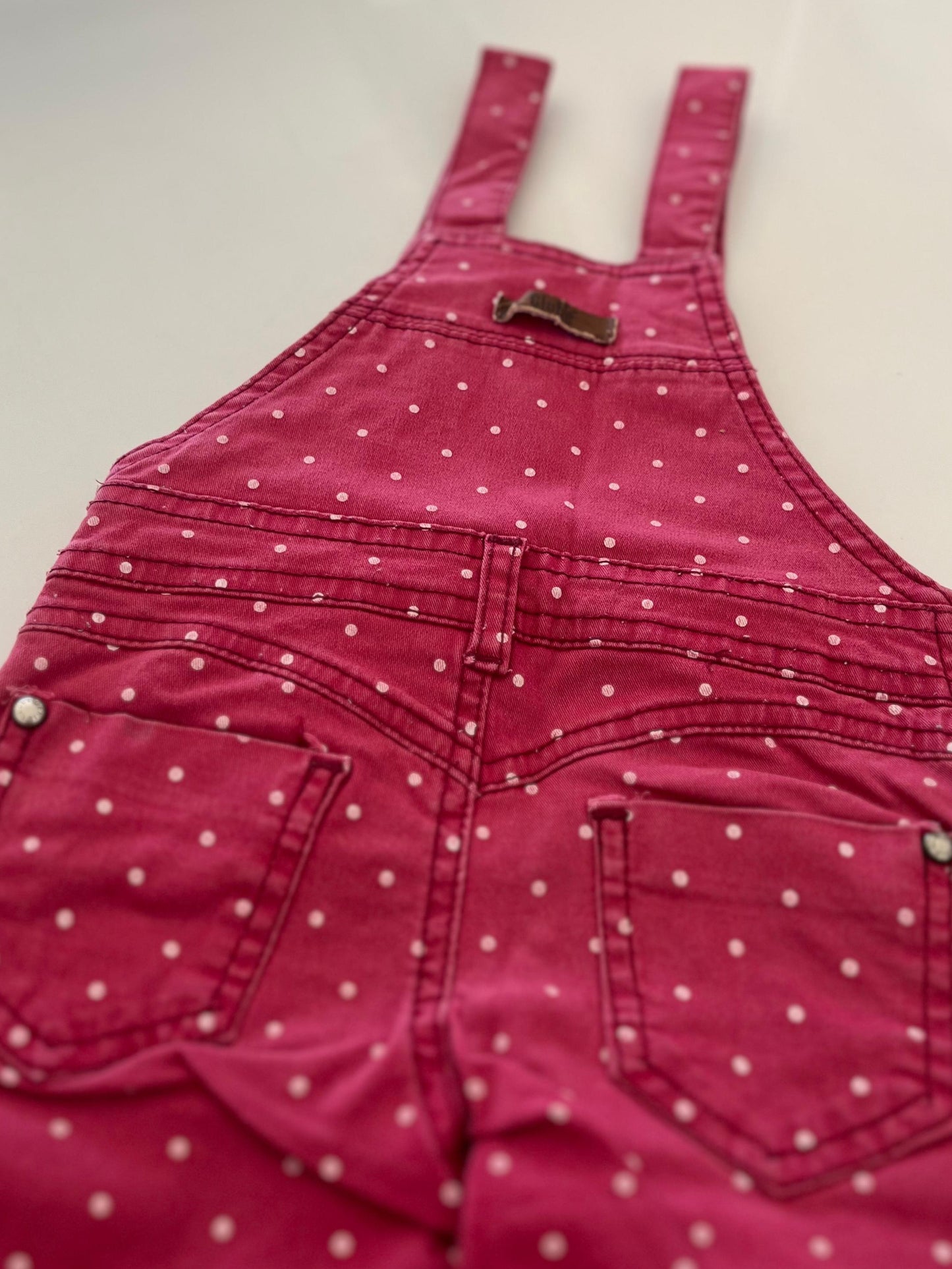 Macacão Jardineira Jeans Menina Calça Infantil Longa Marca Clubé TAM 2