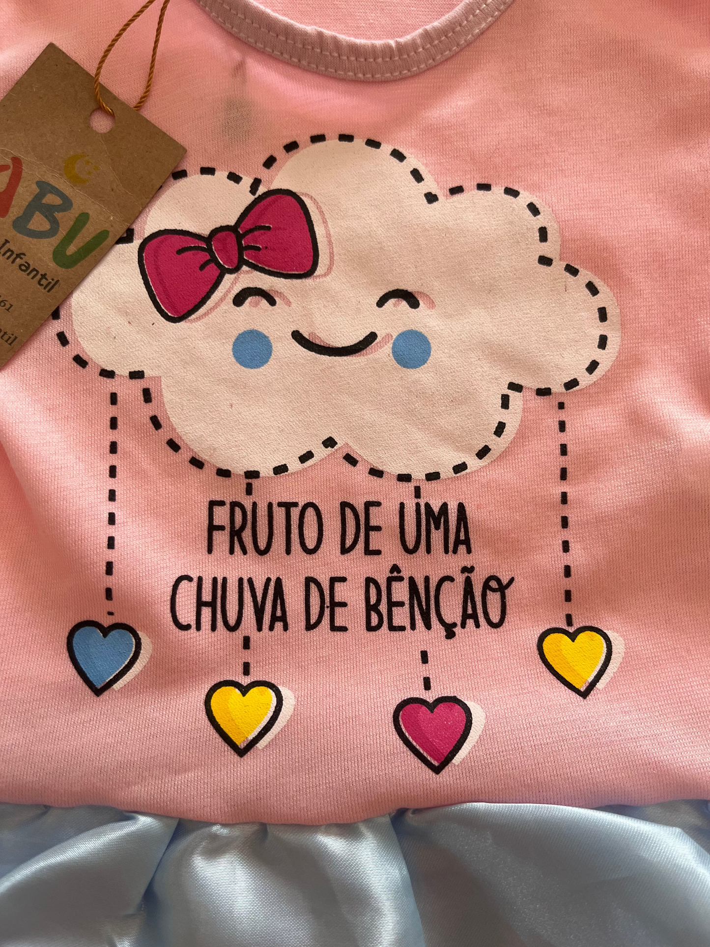 Body de Bebê Temático Chuva de Benção Mesversário