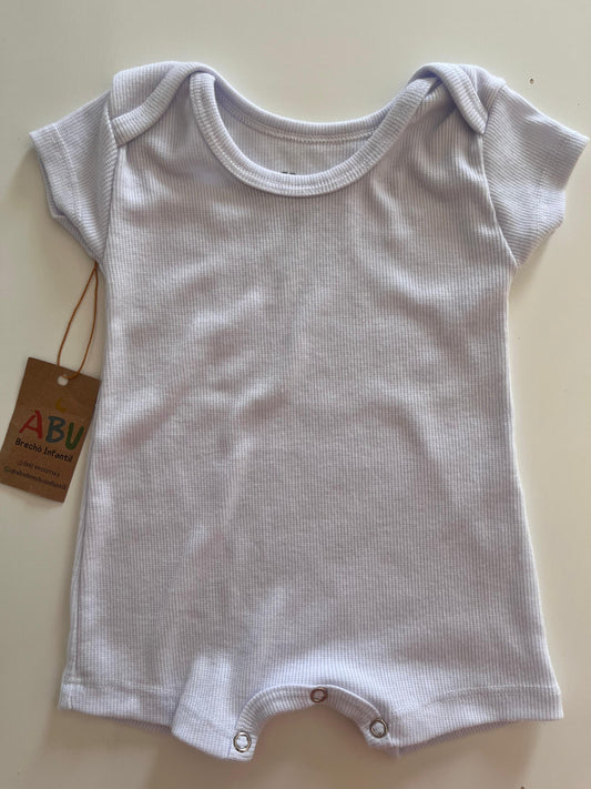 Romper Canelado Branco DIPER