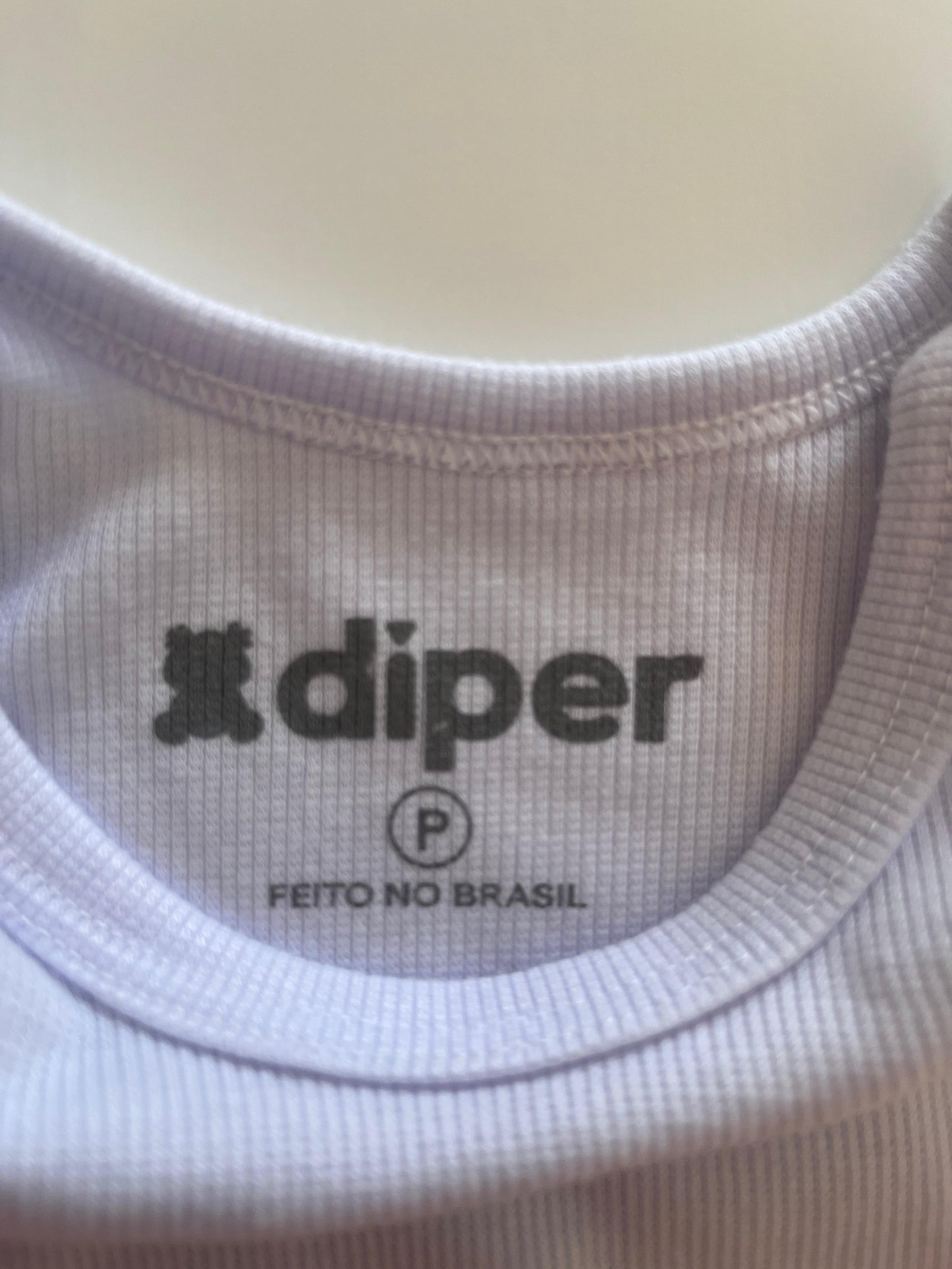 Romper Canelado Branco DIPER