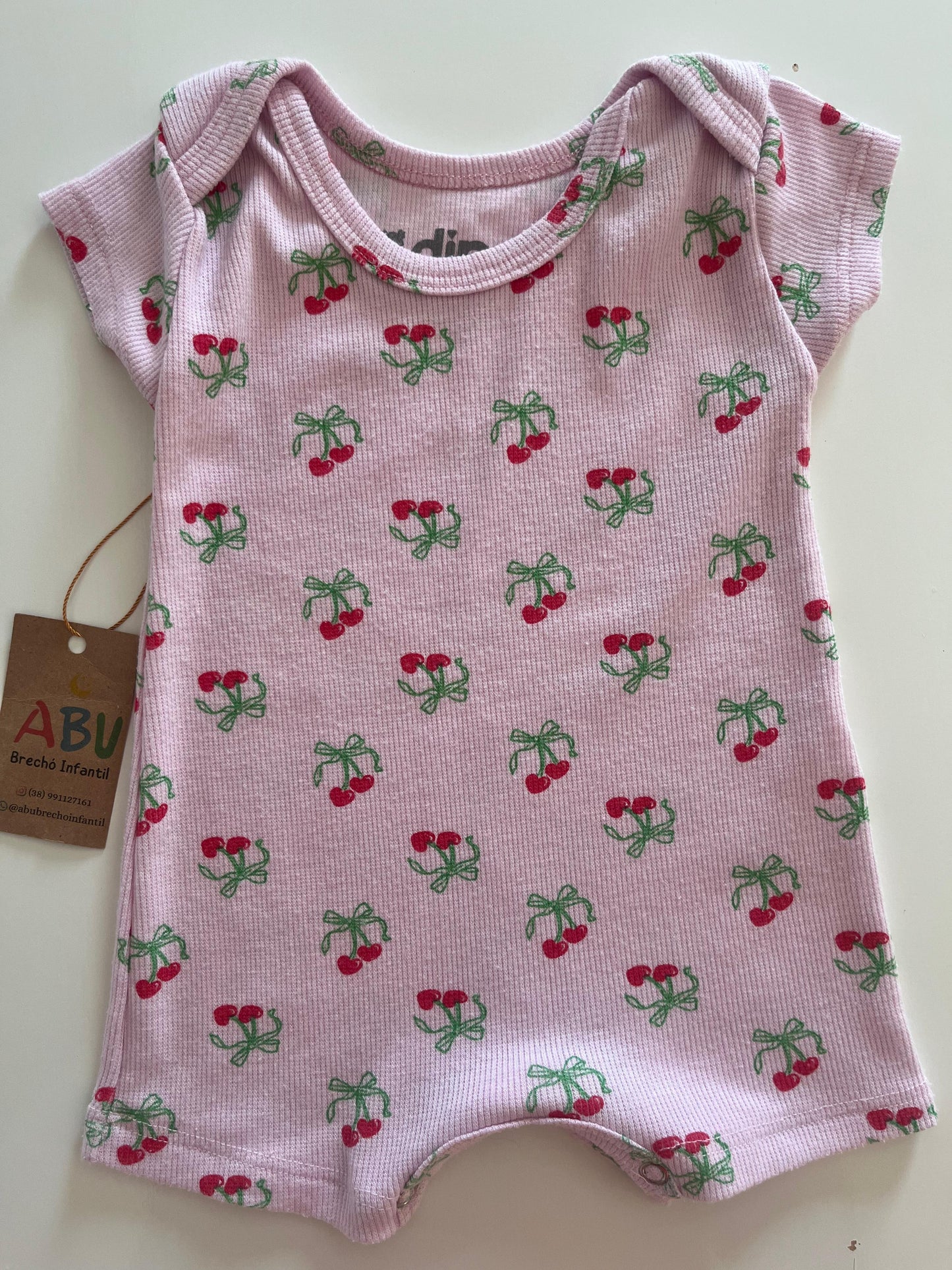 Romper Canelado Corações DIPER