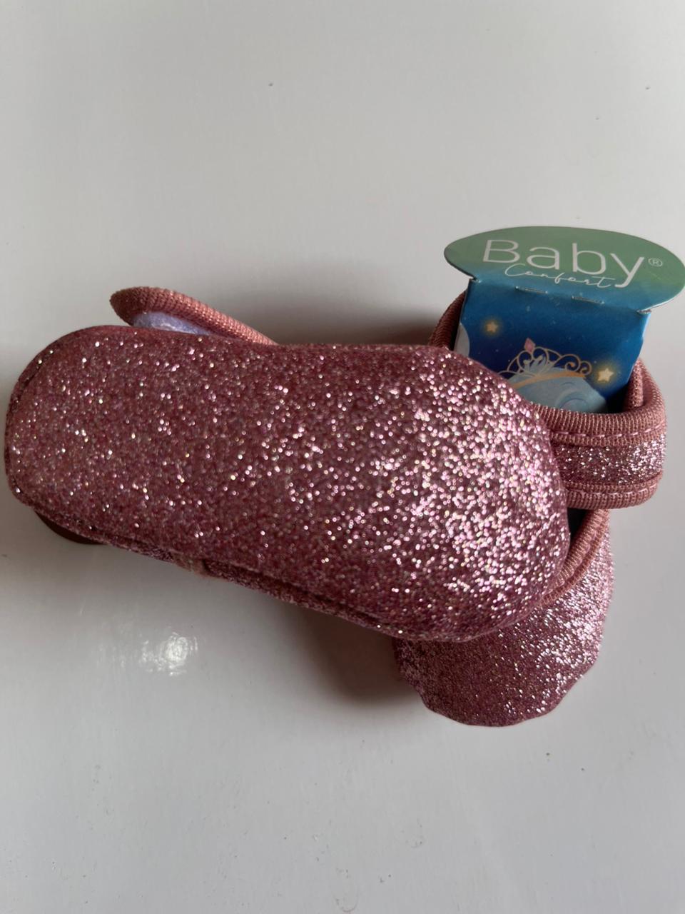 Sapatilha rosa gliter-TAM RN-P